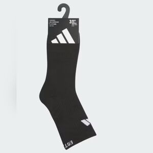 adidas Men's Black Athletic Crew Socks